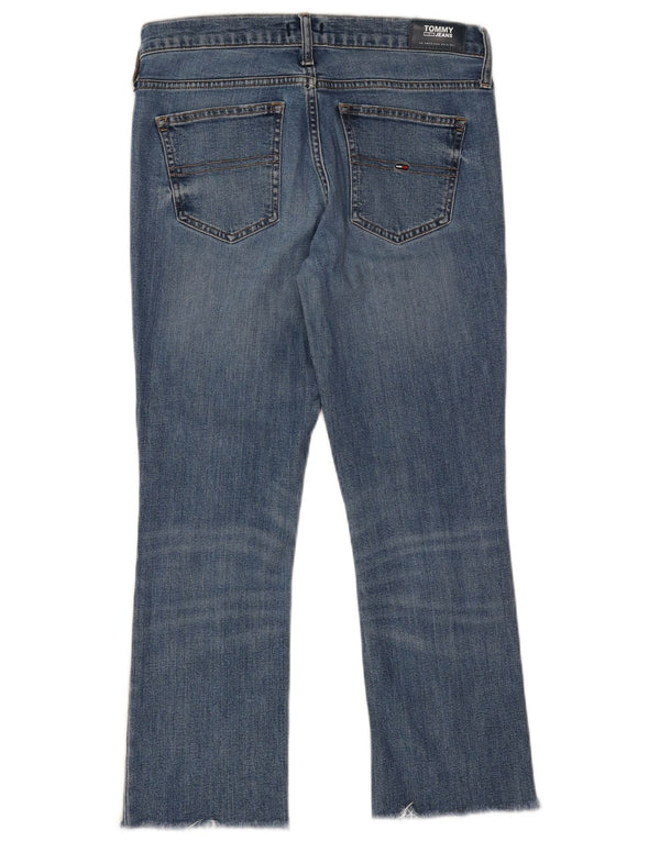 Tommy Hilfiger Damen Mid Rise Bootcut Jeans W29 L25 Blaue Baumwolle