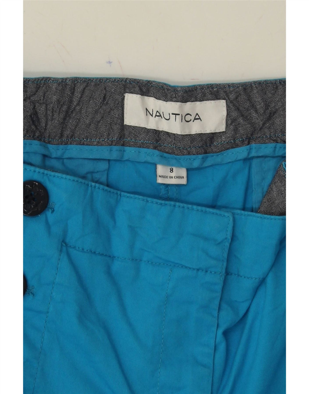 NAUTICA Womens Chino Shorts US 8 Medium W32 Blue Vintage Nautica and Second-Hand Nautica from Messina Hembry 
