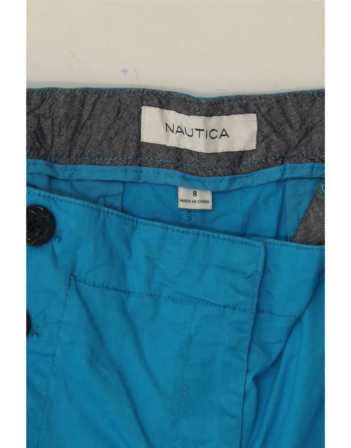 NAUTICA Womens Chino Shorts US 8 Medium W32 Blue Vintage Nautica and Second-Hand Nautica from Messina Hembry 