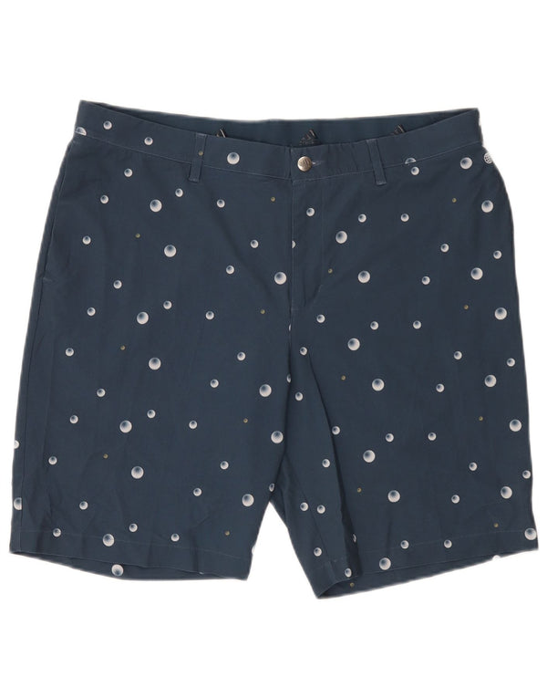 Adidas Mens Chino Shorts W36 Grande Azul Marino Manchado Poliéster