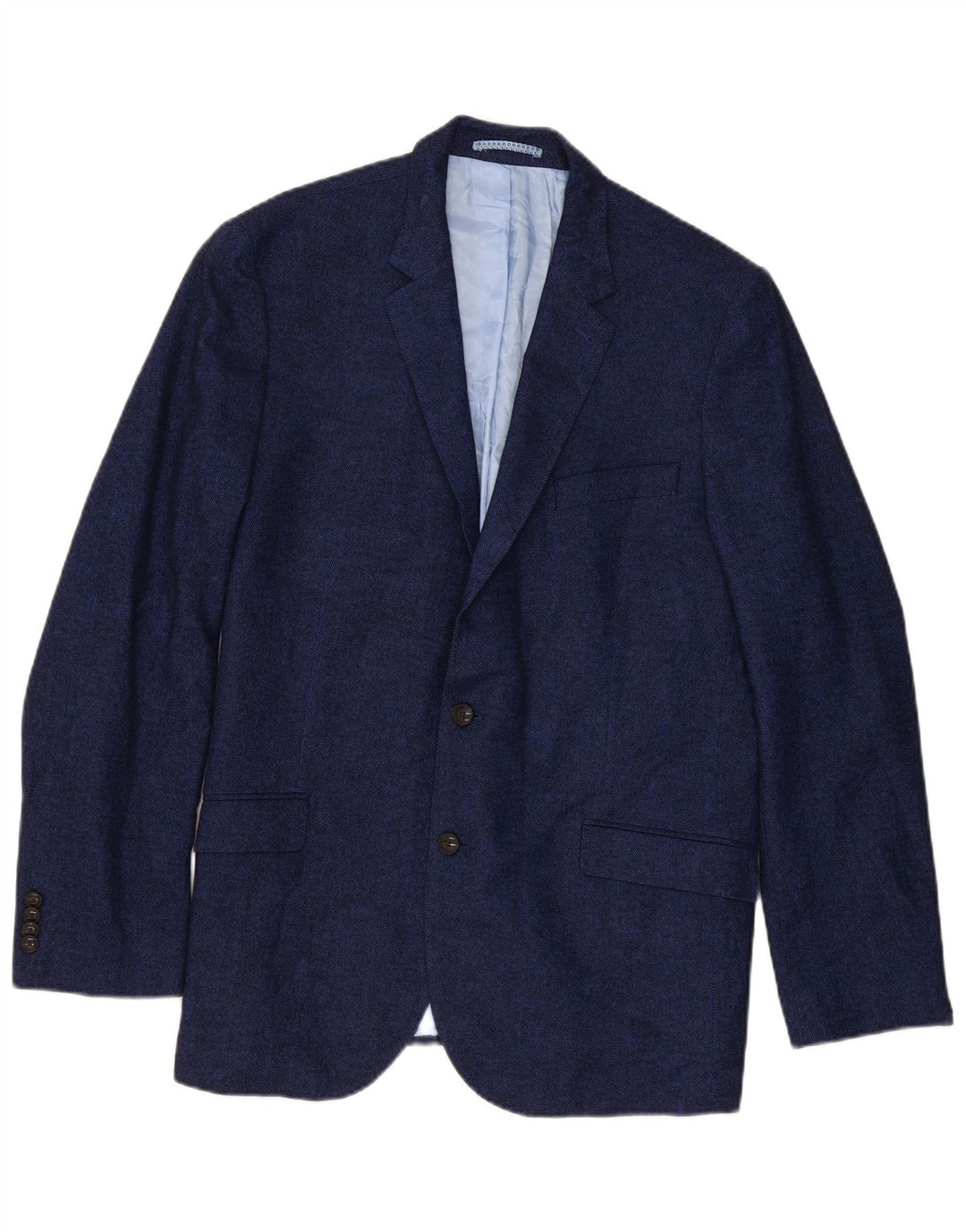Marks & Spencer Veste blazer à 2 boutons pour homme UK 44 XL Bleu marine à chevrons