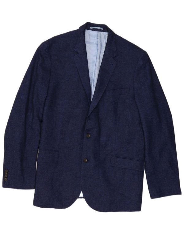 Marks & Spencer Veste blazer à 2 boutons pour homme UK 44 XL Bleu marine à chevrons