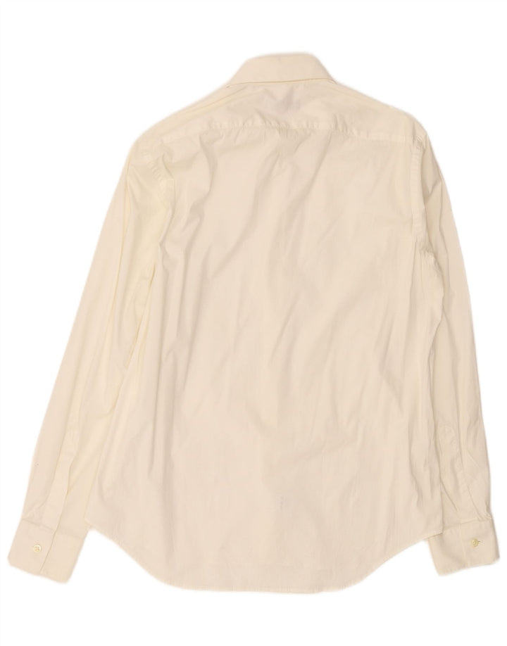 Calvin Klein Mens Shirt Size 40 Medium White Cotton