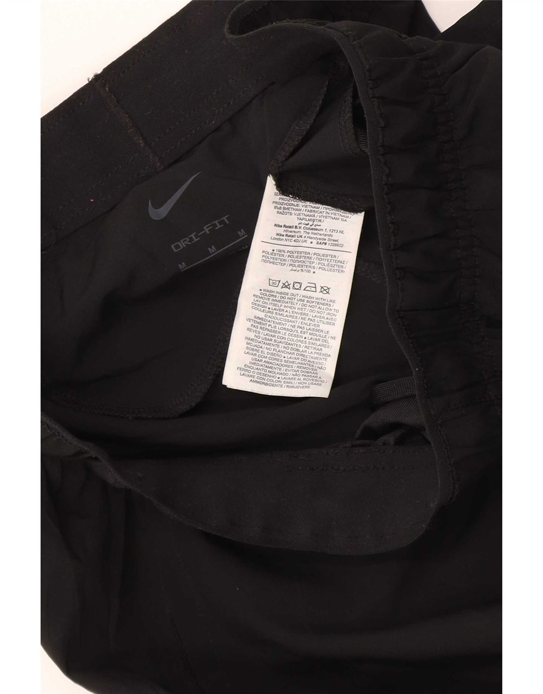 Nike Mens Dri Fit sport rövidnadrág közepes fekete poliészter