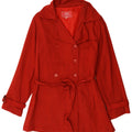 Naj Oleari kvinders oversize trenchcoat US 2 XS rød bomuld