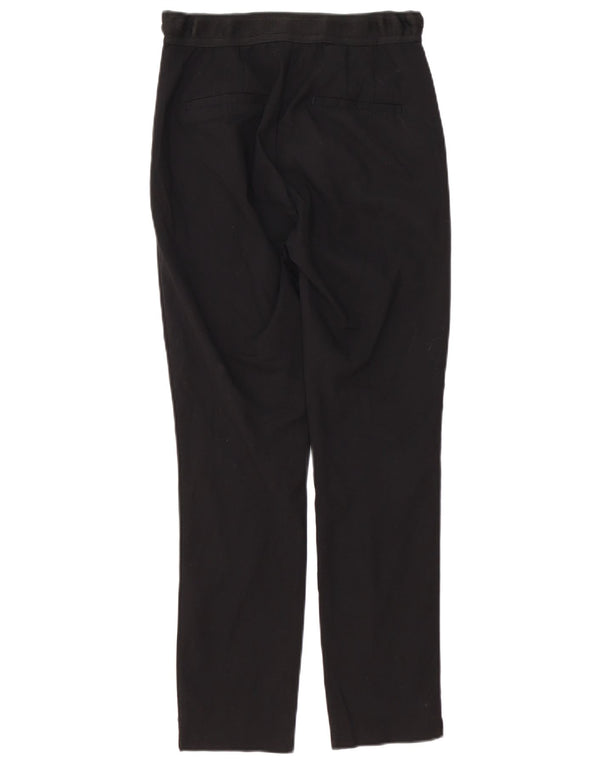 Zara Womens Slim Chino Trousers Small W26 L27 Black