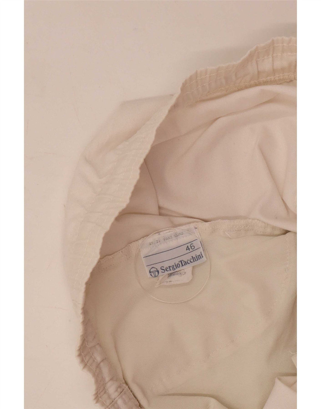 Pantaloncini sportivi grafici da uomo Sergio Tacchini IT 46 Small Poliestere bianco