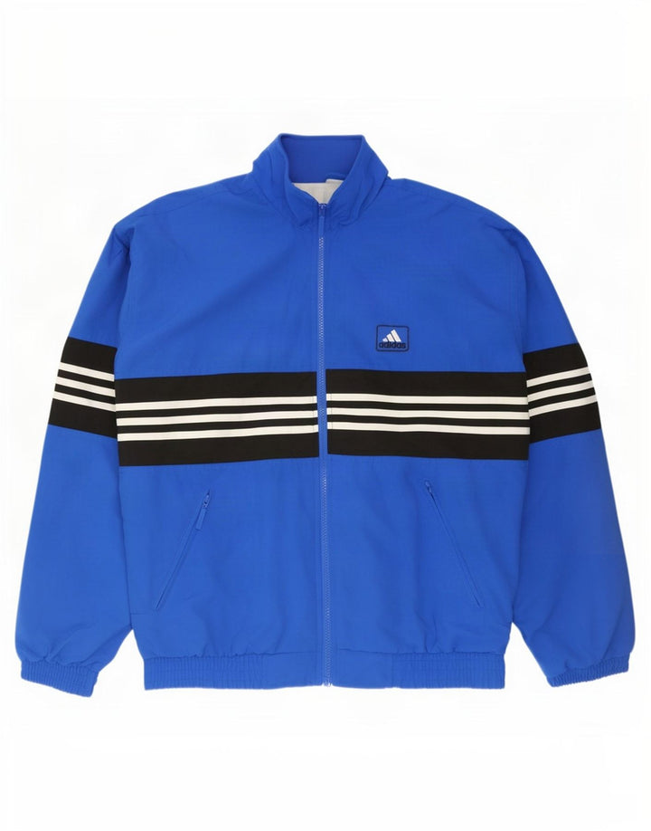 Adidas - Chaqueta de chándal para hombre, talla 36/38, color azul pequeño