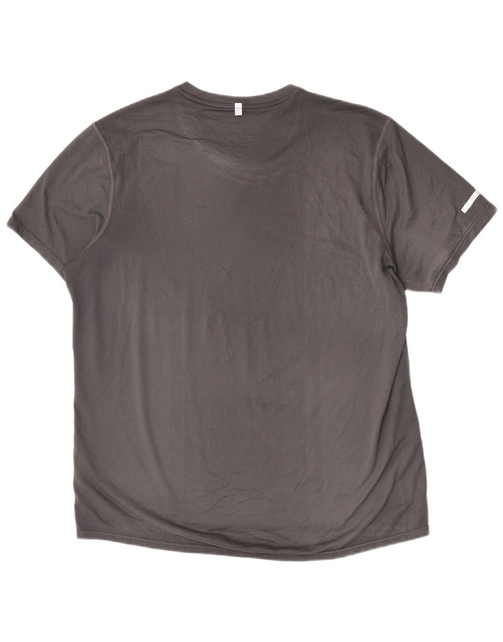 Nike Mens Graphic T-Shirt Top Large Grey Polyester Sports