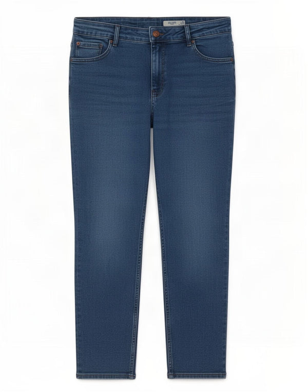 Marks & Spencer Jean court The Lily pour femme UK 16 Large W34 L24 Bleu