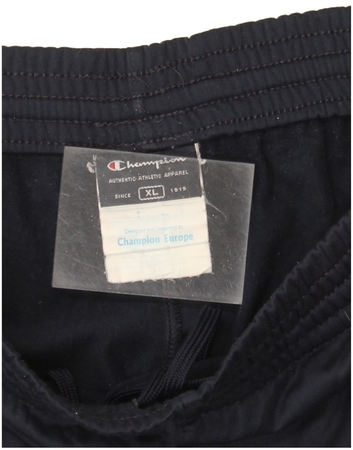 CHAMPION Mens Tracksuit Trousers XL  Navy Blue Polyester