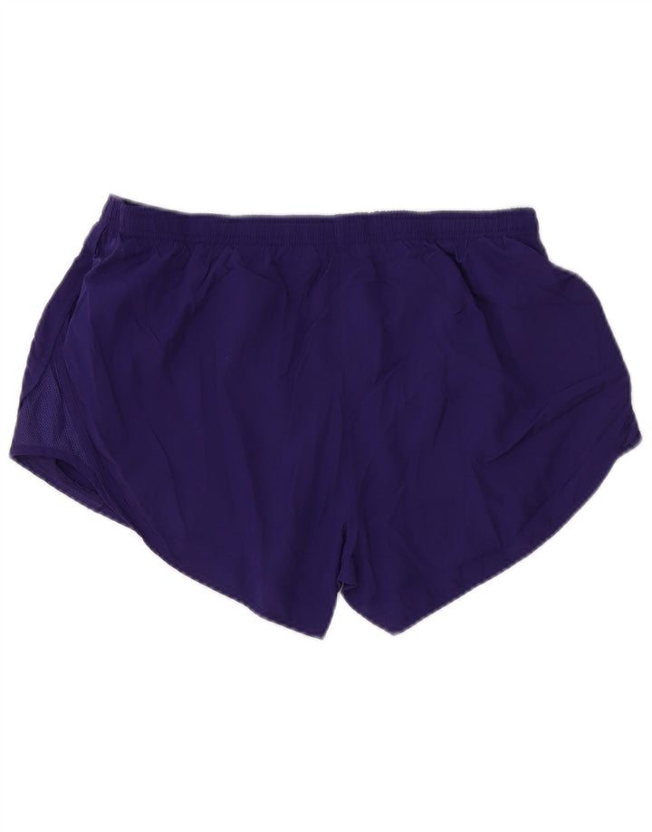 NIKE Womens Dri Fit Sport Shorts UK 14 Medium  Purple Polyester