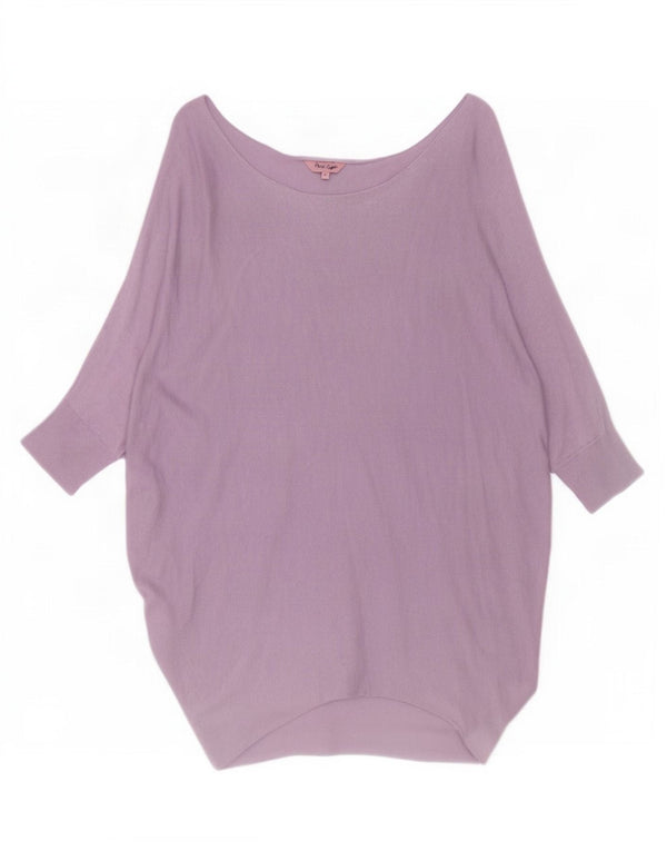 Maglione da donna con scollo a barca con maniche a 3/4 Phase Eight UK 10 piccolo viola
