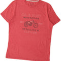 T-shirt grafica da uomo FAT FACE Top grande in cotone rosso