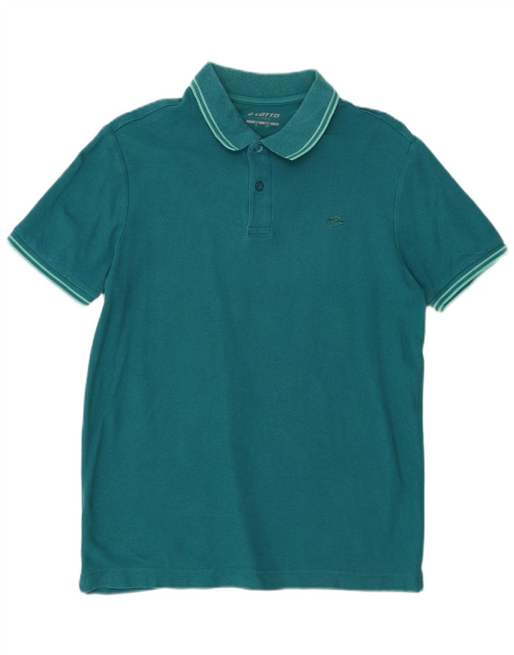 Lotto Herren Poloshirt Small Türkis gestreift