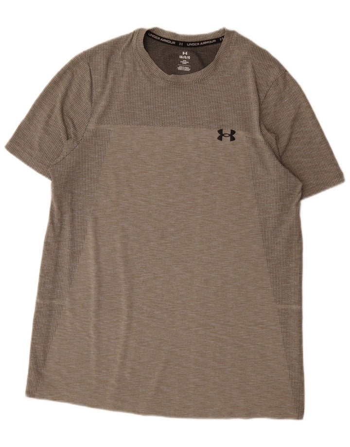 Under Armour Mens T-Shirt Top Large Grey Flecked