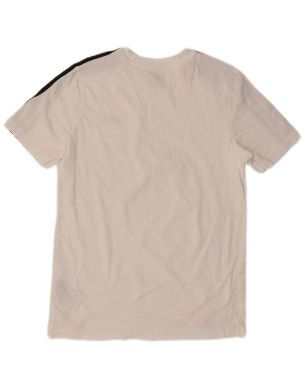 Adidas Boys T-Shirt Top 13-14 ετών Λευκό βαμβακερό