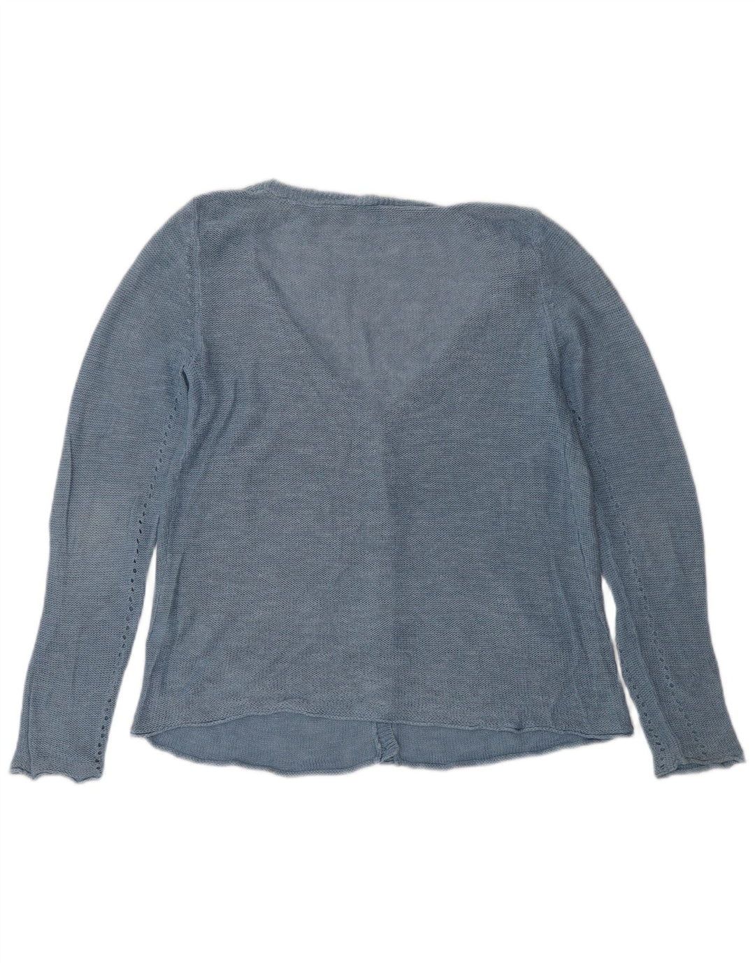 WHITE STUFF Womens Cardigan Sweater UK 10 Small  Blue Linen