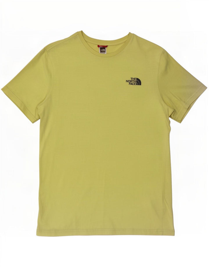 The North Face Mens T-Shirt Top Medium Yellow Cotton