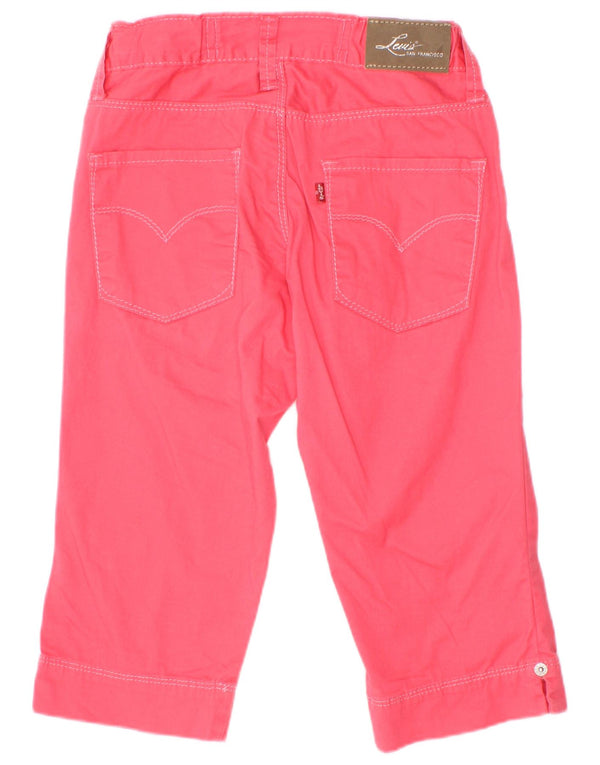 Levi's gerade Capri-Hose für Mädchen, 7–8 Jahre, W22, L14, Rosa