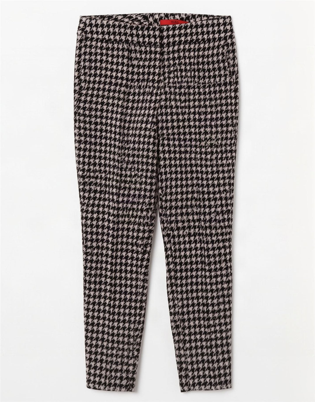 Hugo Boss Womens Slim Cropped Trousers W28 L26 Black Houndstooth