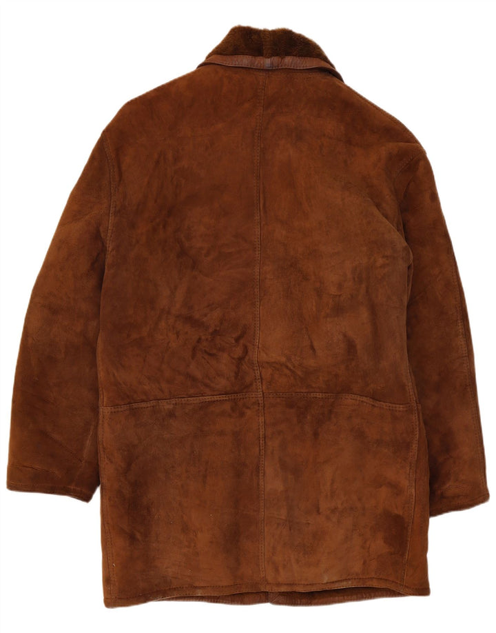 Vintage Ανδρικό παλτό Shearling UK 40 Large Brown