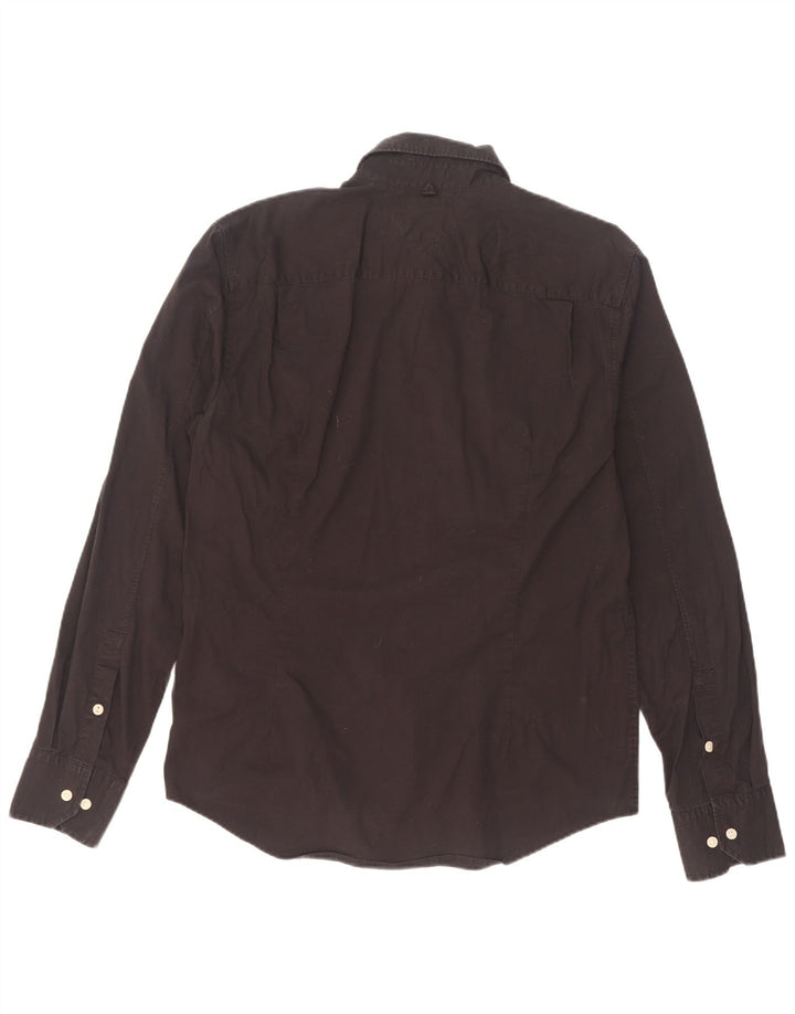 Tommy Hilfiger Mens Shirt Large Black Cotton