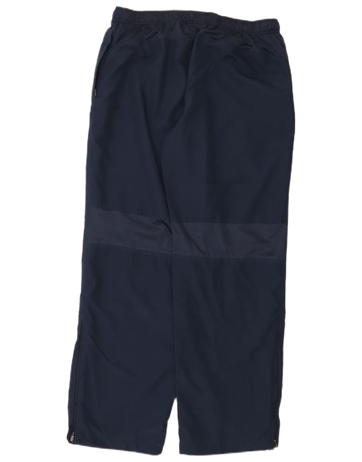 NIKE Mens Dri Fit Tracksuit Trousers XL  Navy Blue Polyester
