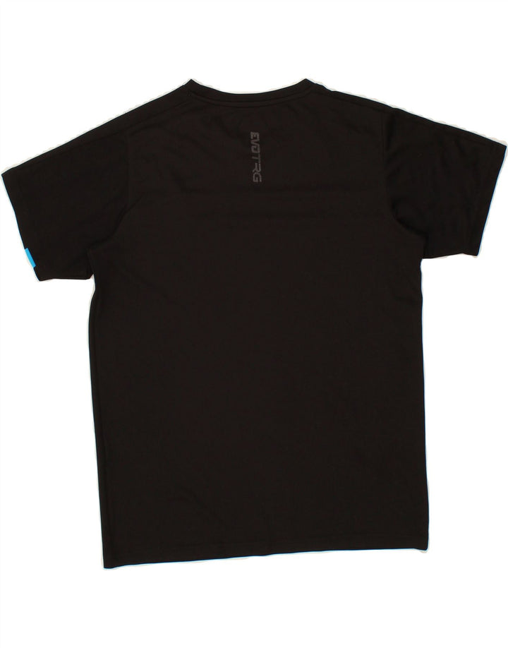 PUMA Boys T-Shirt Top 13-14 Years Black Striped Vintage Puma and Second-Hand Puma from Messina Hembry 