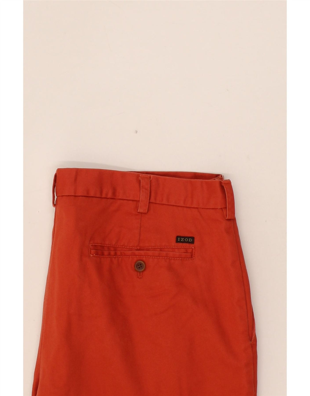 IZOD Mens Straight Cropped Trousers W30 L26 Red Cotton Vintage Izod and Second-Hand Izod from Messina Hembry 