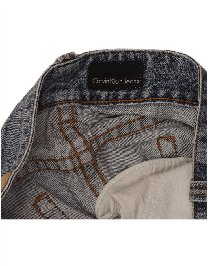 Calvin Klein Womens Straight Jeans W32 L31 Blue