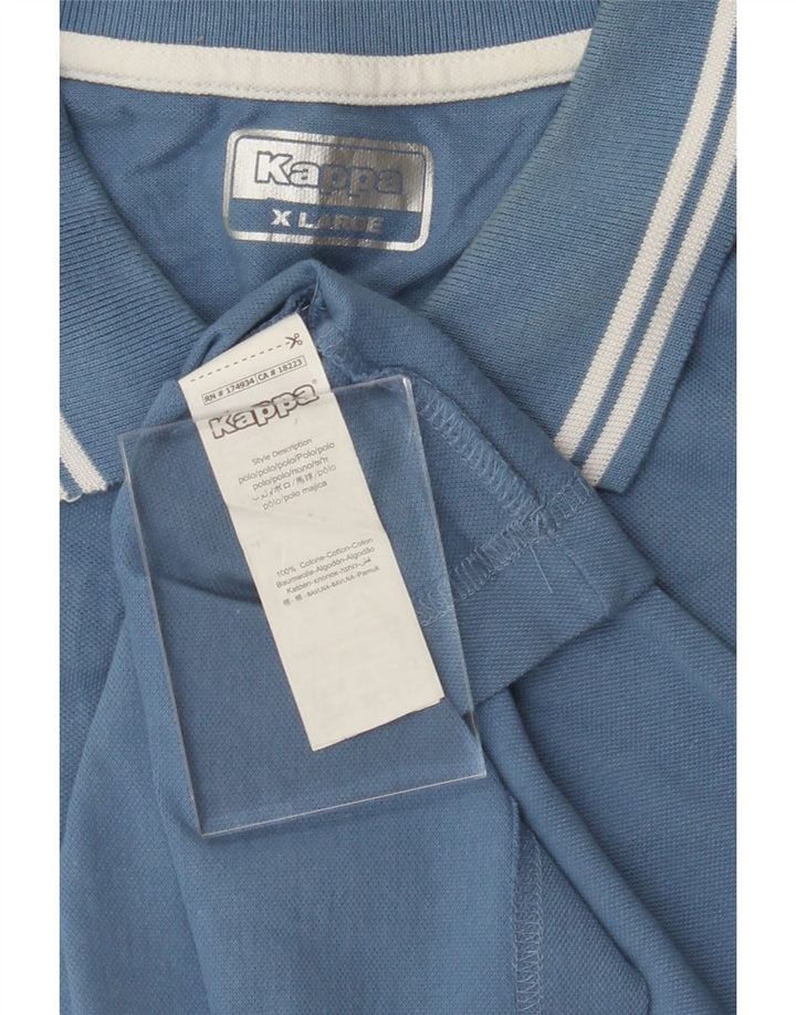 KAPPA Mens Polo Shirt XL Blue Cotton Vintage Kappa and Second-Hand Kappa from Messina Hembry 