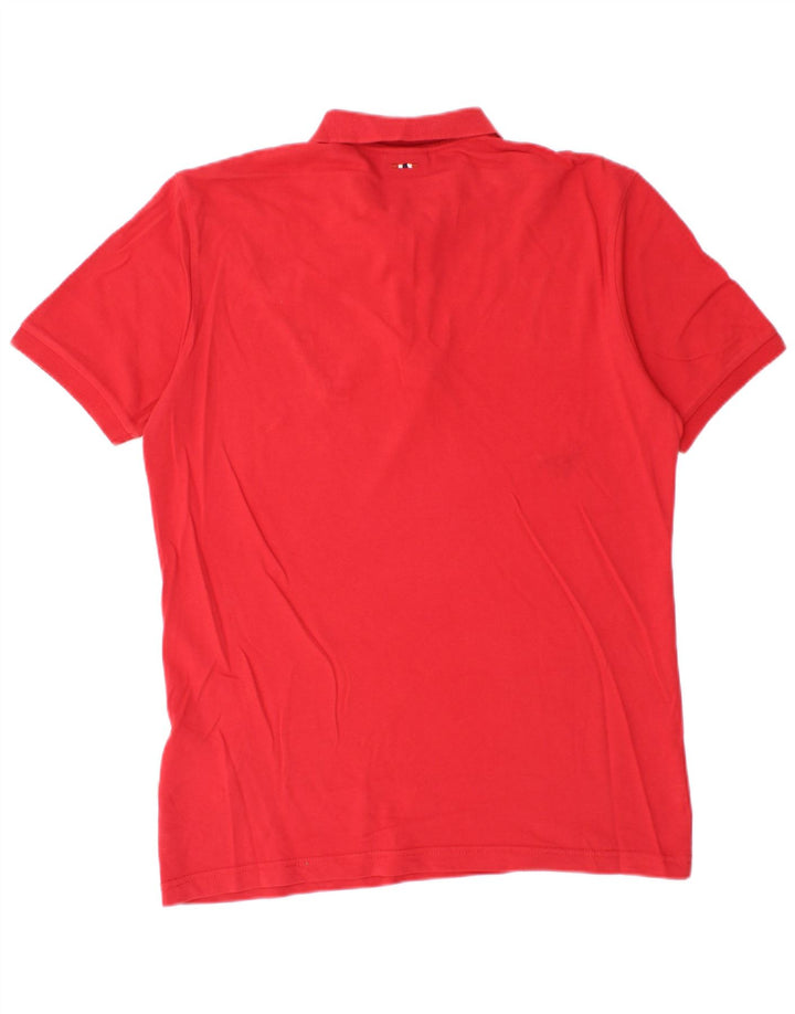 Napapijri herre poloshirt Medium rød bomuld