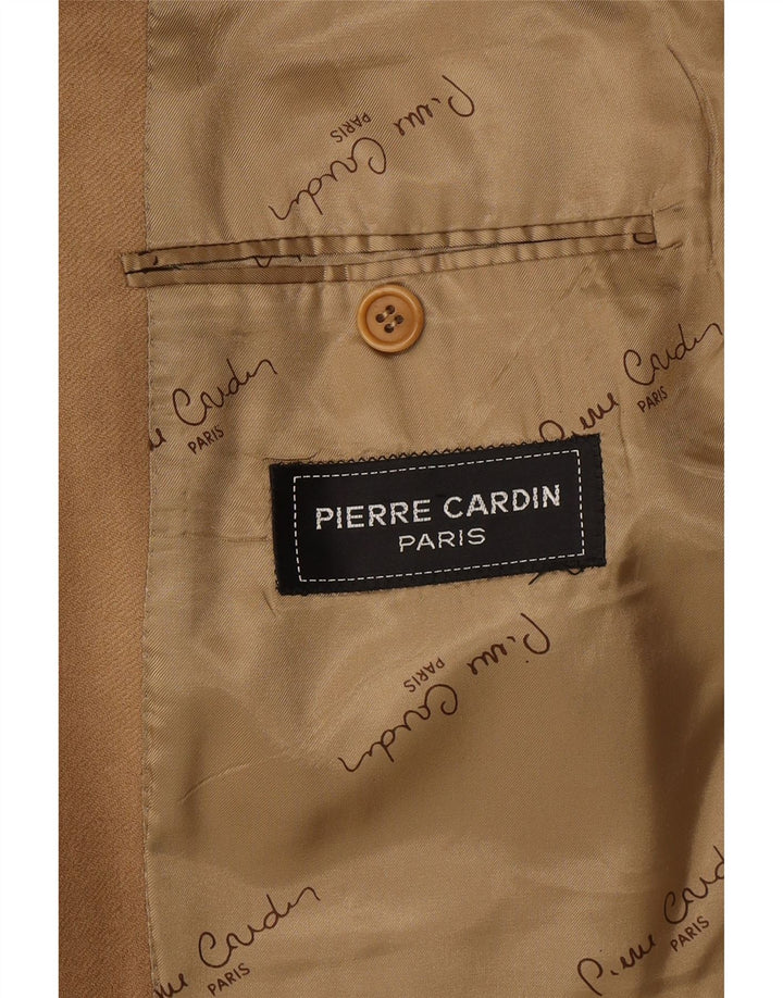 PIERRE CARDIN Mens 2 Button Blazer Jacket UK 40 Large Beige