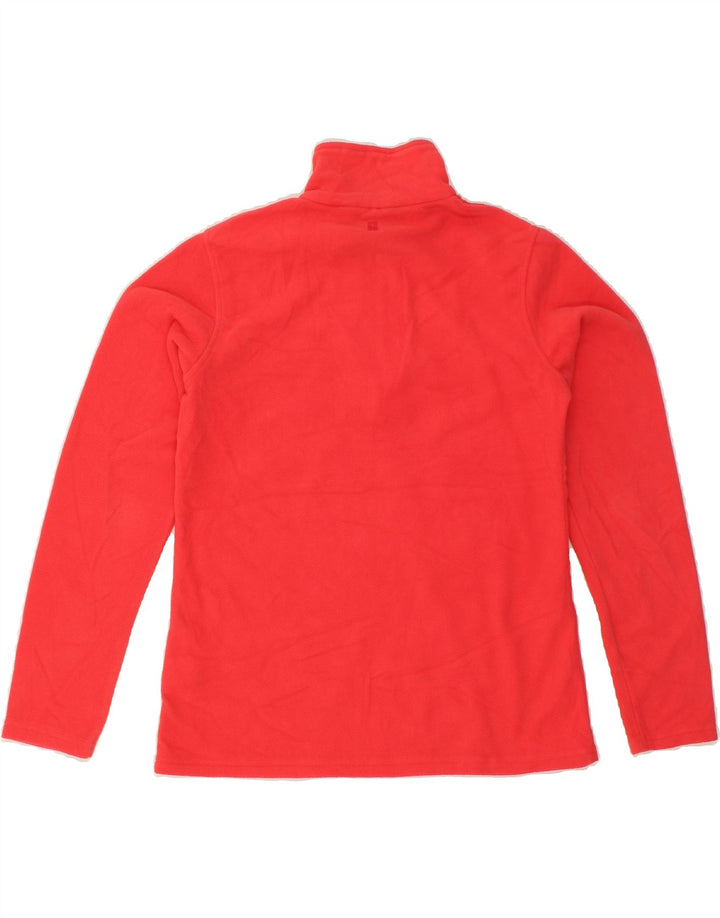 MOUNTAIN WAREHOUSE Womens Zip Neck Fleece Jumper UK 14 Medium Red Vintage Mountain Warehouse and Second-Hand Mountain Warehouse from Messina Hembry 