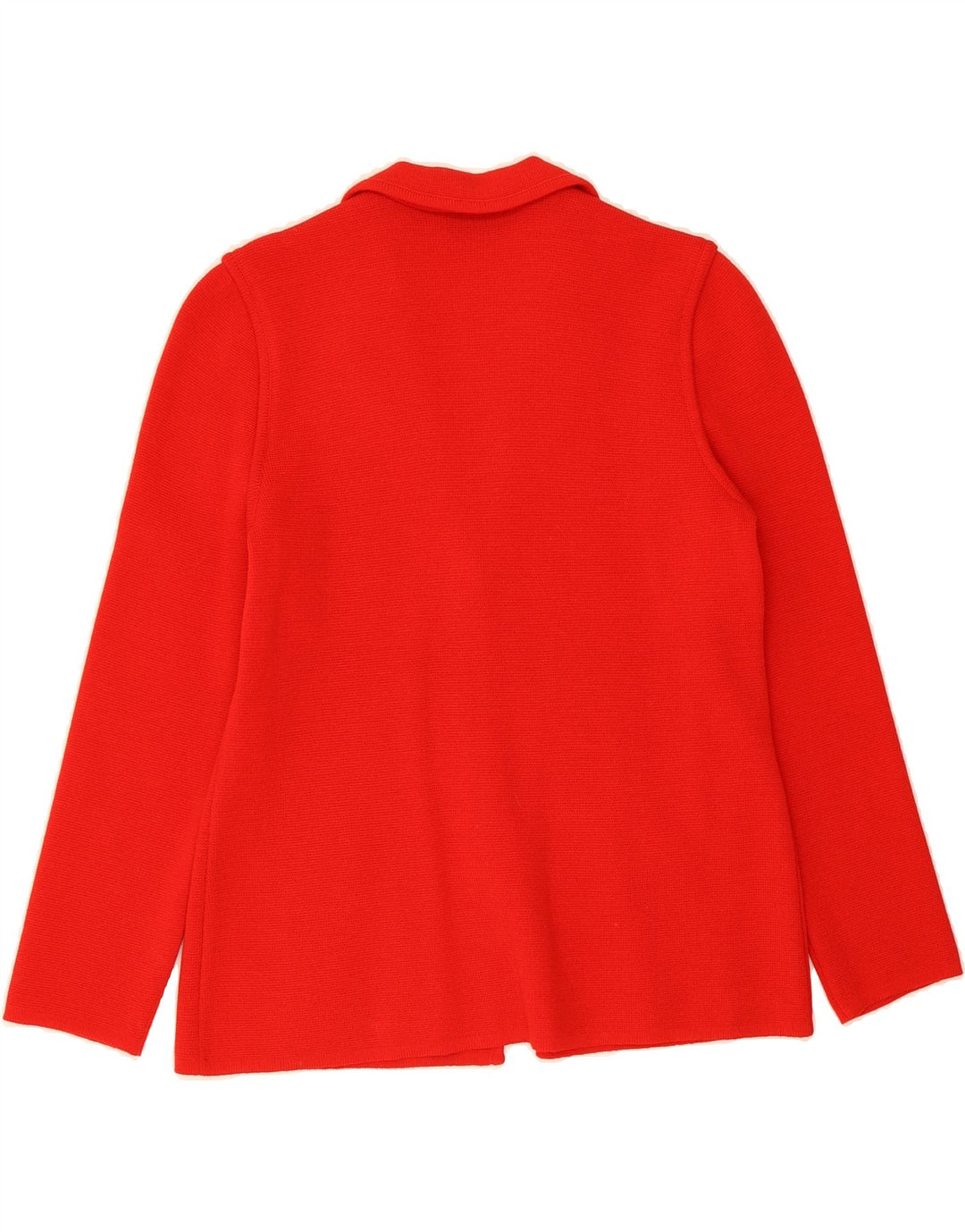 VINTAGE Womens 2 Button Knit Blazer Jacket UK 12 Medium Red Vintage Vintage and Second-Hand Vintage from Messina Hembry 