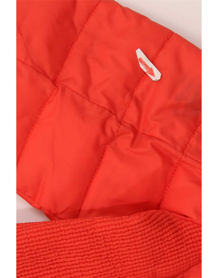 Superdry Womens Hooded Padded Jacket UK 18 XL Red Nylon