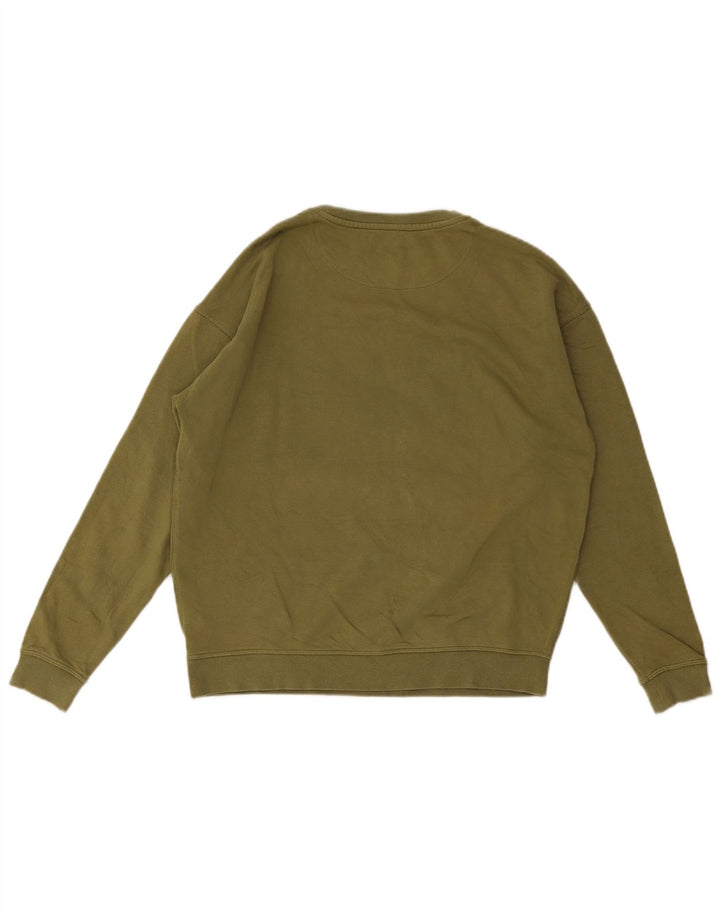Marks & Spencer Boys Graphic Sweatshirt Jumper 13-14 Years Khaki Cotton