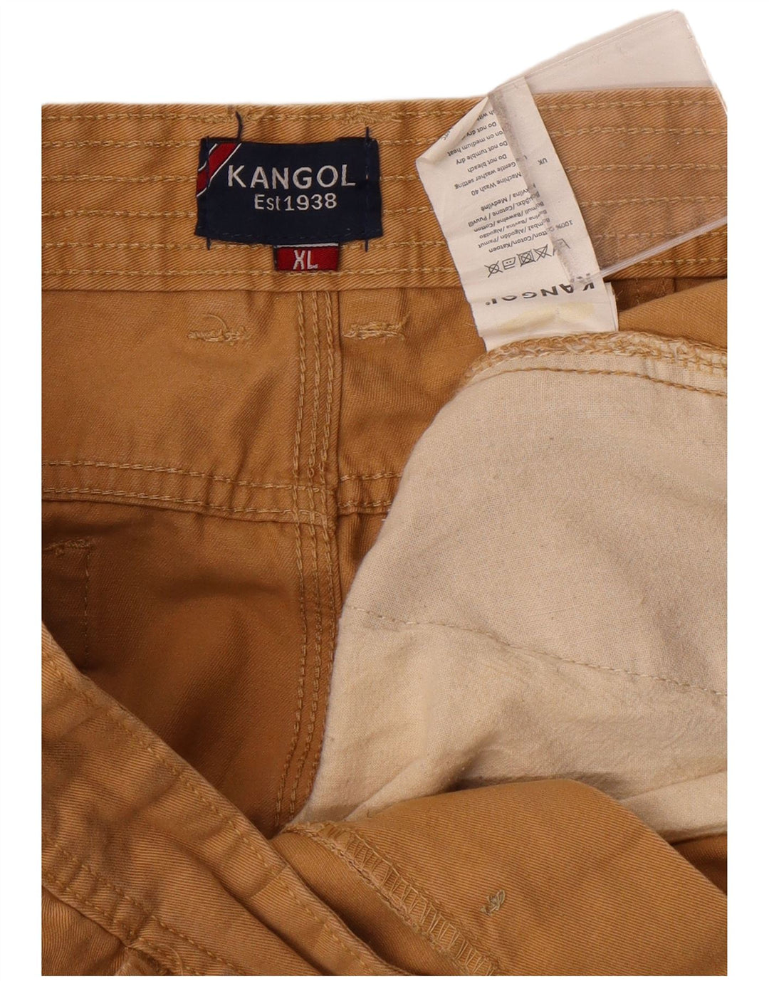 KANGOL Mens Chino Shorts XL W38 Algodão Bege