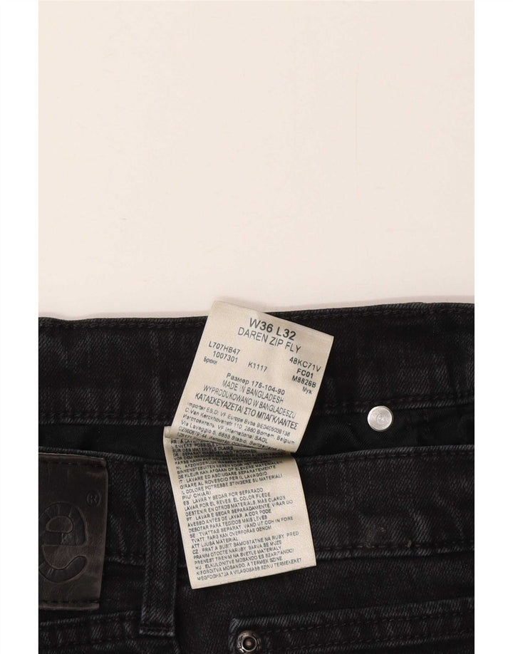 Lee Mens Daren Zip Fly Slim Jeans W36 L32 Grey Cotton
