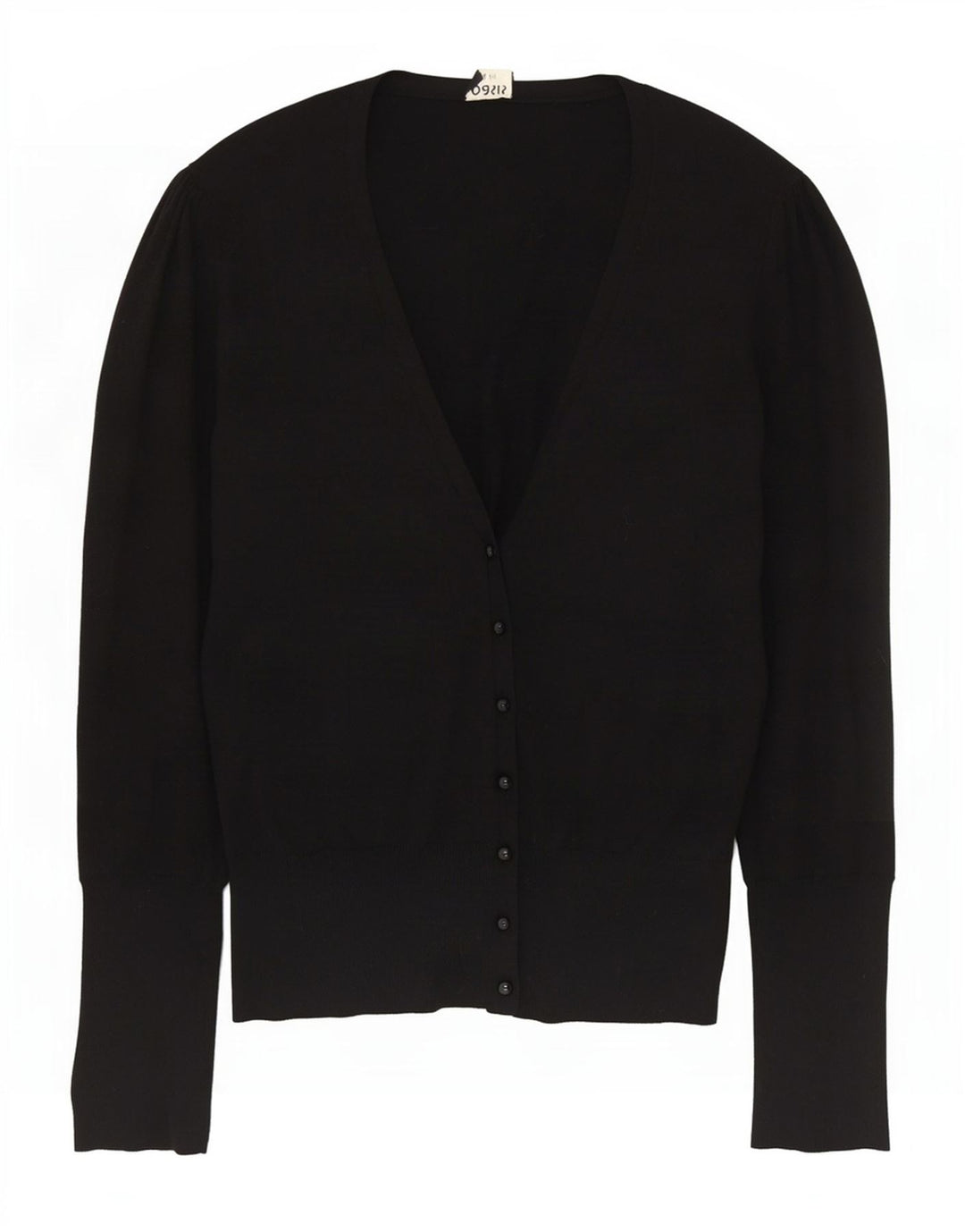 Oasis Dame Cardigan Sweater UK 14 Medium Sort Bomuld