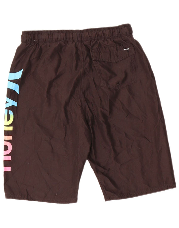 Hurley Boys Graphic Swimming Shorts 13-14 Years XL Brown Polyester