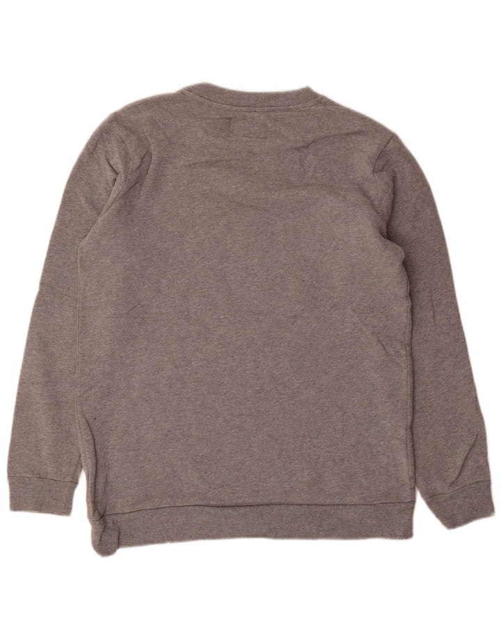 CALVIN KLEIN JEANS Mens Graphic Sweatshirt Jumper Small Grey Cotton