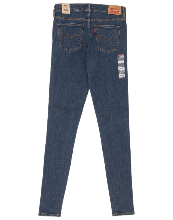 Levi's Womens 310 Shaping Super Skinny Jeans W28 L32 Blue Cotton