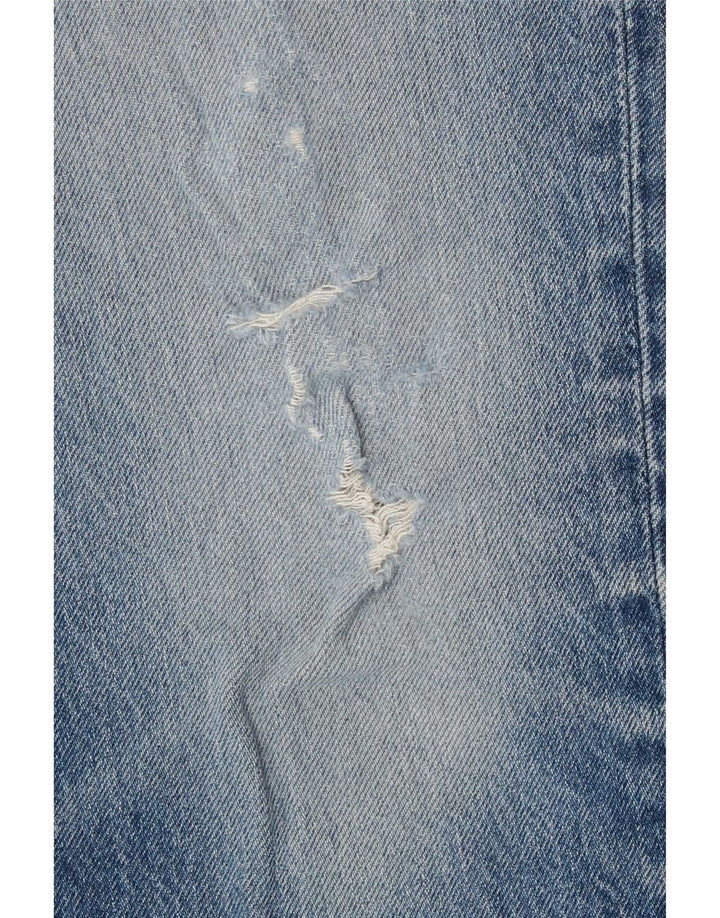 Levi's Herren Distressed Straight Jeans W32 L30 Blaue Baumwolle