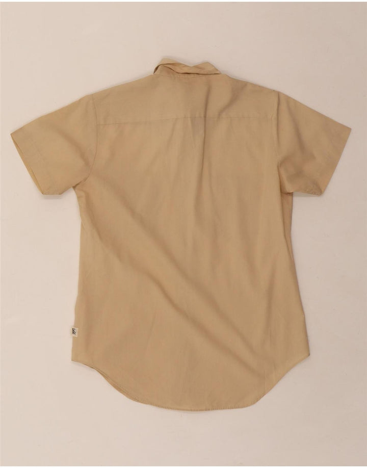 LEE Womens Short Sleeve Shirt US 5/6 Medium Beige Cotton Vintage Lee and Second-Hand Lee from Messina Hembry 
