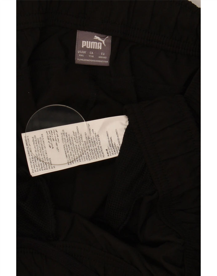 PUMA Mens Tracksuit Trousers Joggers 2XL  Black Polyester