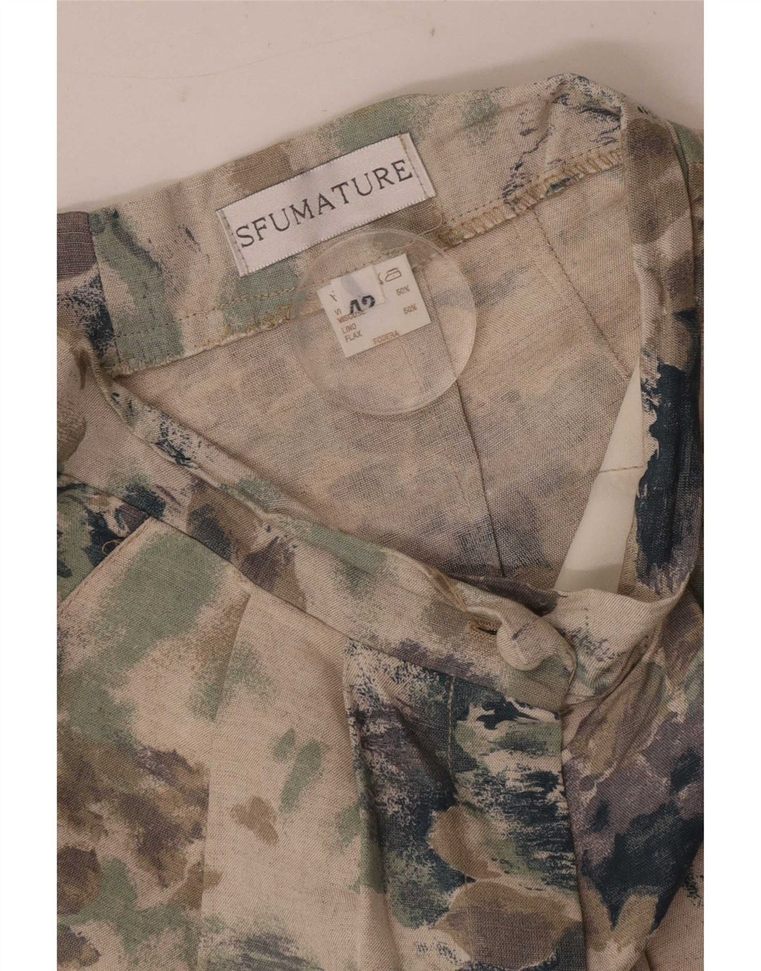 Vintage kvinders højtaljede bermudashorts IT 42 Medium W25 Flerfarvet