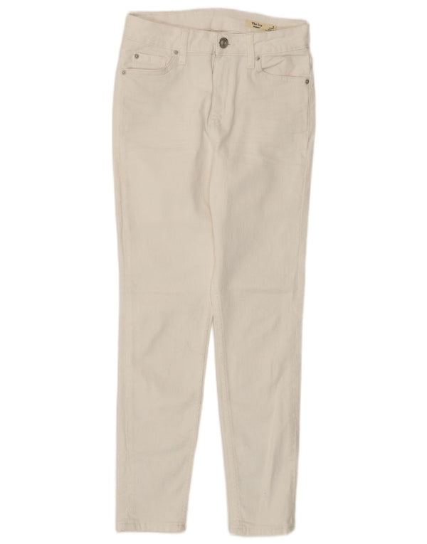 Marks & Spencer Womens The Ivy Skinny Jeans UK 8 Small W26 L26 White Cotton