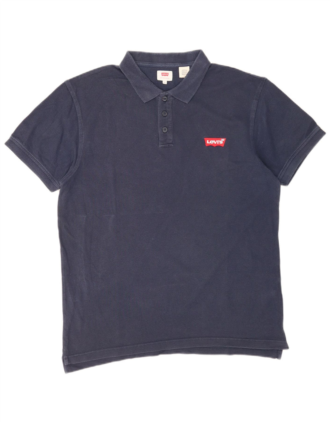 Мужская рубашка-поло Levi's, темно-синяя, хлопковая, большая